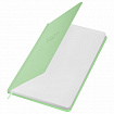 Ежедневник недатированный с резинкой А5 145х203 мм, BRAUBERG, твердый, 160 л., "Minimal", зеленый, 116303
