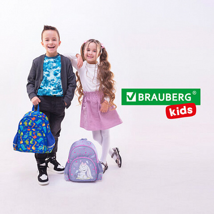 Рюкзак BRAUBERG KIDS PLAY детский, 1 отделение, 3 кармана, "Очаровательная зайка", 29х23х12 см, 271390