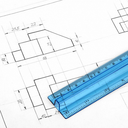 Линейка пластиковая 30 см, BRAUBERG, с держателем, прозрачная, неоновая, ассорти, 210843
