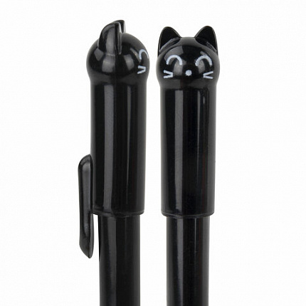 Ручка фигурная шариковая ЮНЛАНДИЯ "Котик", корпус ассорти, СИНЯЯ, пишущий узел 0,7 мм, 143787