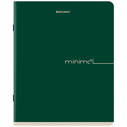 Тетрадь А5, 48 л., BRAUBERG, скоба, клетка, SoftTouch, "Минимал_Цвет", (микс в спайке), 405329