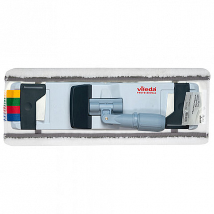 Насадка МОП плоская 40 см, VILEDA PROFESSIONAL "МикроПур Комби", уши (ТИП УВ) микрофибра, белый, 167297