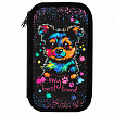Пенал ЮНЛАНДИЯ, 3 отделения, картон с эффектом soft-touch, 19х11 см, "True friend", 272266
