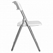 Стул складной BRABIX "Golf Lite CF-017", серебристый каркас, пластик белый, 532896