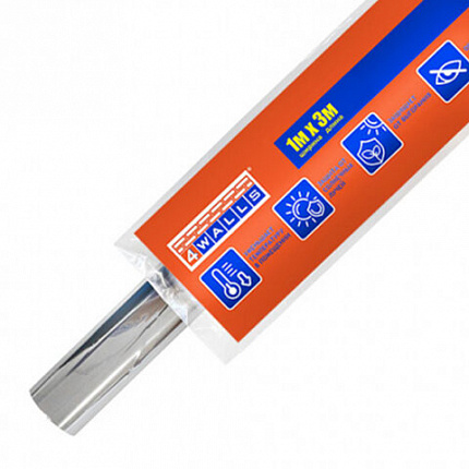 Пленка-штора для окон зеркальная самоклеящаяся солнцезащитная 100х300 см, 4WALLS, 22439, 22 439