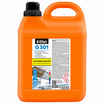 Средство для чистки плит, духовок, грилей, пароконвектоматов от жира и нагара, 5 кг, EFFECT "Gamma 301", щелочное, 25680