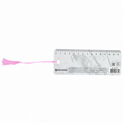 Закладка для книг с линейкой 3D-ОБЪЕМНАЯ BRAUBERG, "Птичка на ветке", с декоративным шнурком, 125773