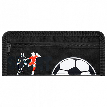 Пенал ЮНЛАНДИЯ ЮНИОР, 2 отделения, полиэстер, "Sport", 21х8х6 см, 273812