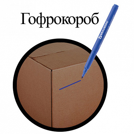 Маркеры перманентные BRAUBERG "CLASSICLine", НАБОР 4 ЦВЕТА, тонкий наконечник 1 мм, 150295