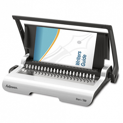 Переплетная машина для пластиковой пружины FELLOWES "STAR+", пробивавет до 15 листов, сшивает до 150 листов, FS-56275