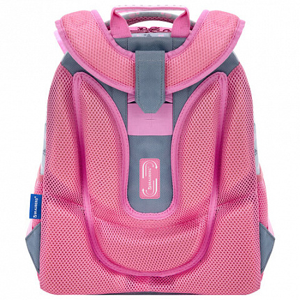 Ранец BRAUBERG UP, 2 отделения, с брелоком, "Милые коты", 36х28х15 см, 274667