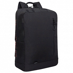 Рюкзак GRIZZLY, карман-антивор, "TOTAL BLACK", 42х28х12 см, RQL-513-2/3