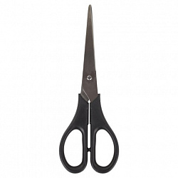 Ножницы ОФИСМАГ "Standard" 170 мм, классической формы, черные, 237099
