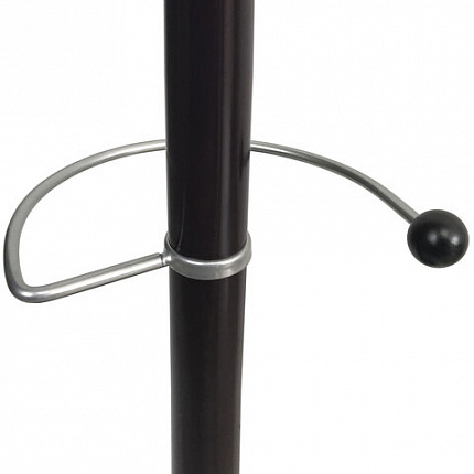 Вешалка-стойка BRABIX "CR-870" на мраморном диске, металл, 5+3 крючка, цвет коричневый, 606436