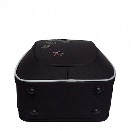 Ранец GRIZZLY анатомическая спинка, с брелоком, для девочек, "STARS", 36х29х18 см, RAf-592-4/3