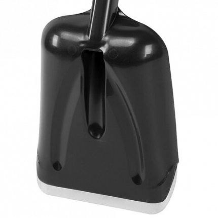 Лопата снеговая 20х26 см УНИВЕРСАЛЬНАЯ с планкой, прочная, пластиковая с V-ручкой, длина 70 см, для дома, авто, детей, ГРАНДМАСТЕР, 700347