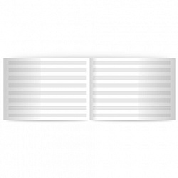 Тетрадь для нот А4, 24 л., обложка мелованный картон, горизонтальная, на скобе, BRAUBERG, "Классика", 404640