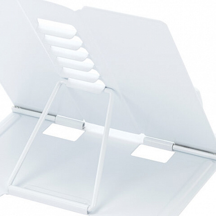 Подставка для книг и учебников BRAUBERG KIDS mini "White", регулируемый угол наклона, металлическая, 238973