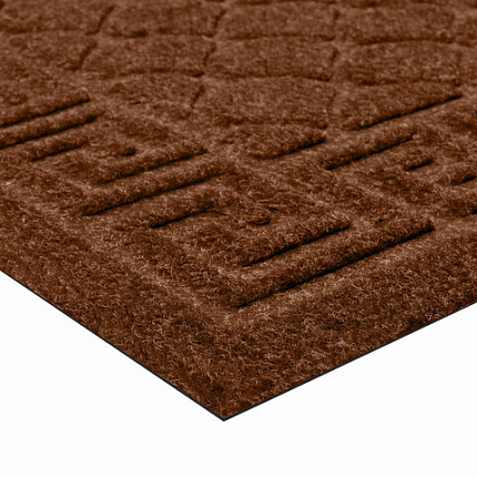 Коврик придверный 40х60 см, ВЕНГЕ, грязезащитный, 430 г/м2, фактурный рисунок ЧЕШУЙКИ, ЛЮБАША, 701059