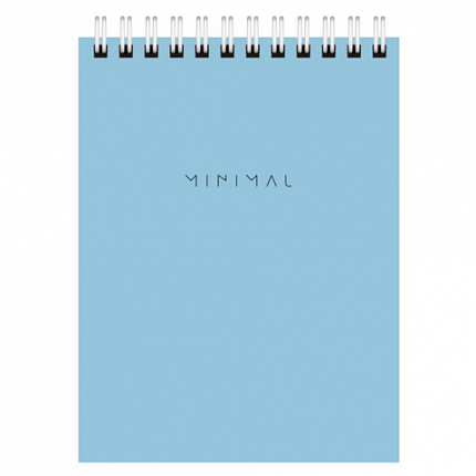 Блокнот МАЛЫЙ ФОРМАТ А6 108х145 мм, 40 л., гребень, картон, клетка, BRAUBERG "Minimal Pastel", 116429