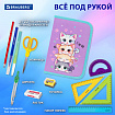 Пенал BRAUBERG, 1 отделение, 1 откидная планка, полиэстер, 21х14 см, "Funny kittens", 273523