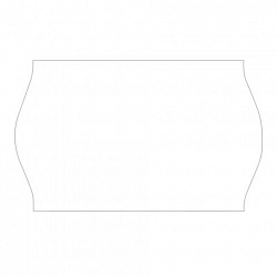 Этикет-лента 26х16 мм, волна, белая, комплект 5 рулонов по 800 шт., BRAUBERG, 123580