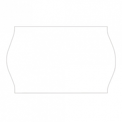 Этикет-лента 26х16 мм, волна, белая, комплект 5 рулонов по 800 шт., BRAUBERG, 123580