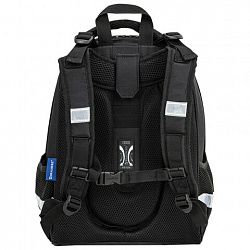 Ранец BRAUBERG SHINY, 2 отделения, с брелком, "Savage lion", светящийся рисунок, 38х28х14 см, 272039