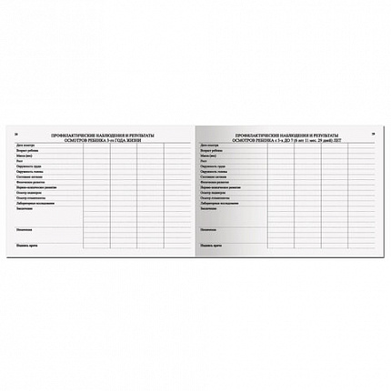 Медицинская карта "История развития ребенка", форма №112, 96 л., картон, А5 (205х150 мм), для мальчика, 130229