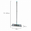 Швабра с насадкой 42 см, телескопический черенок 75-120 см, микрофибра, карманы, LAIMA HOME, 606796
