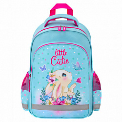Рюкзак ПИФАГОР SCHOOL, 1 отделение, 3 кармана, "Pretty bunny", 38x28х14 см, 273168