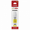 Чернила CANON (GI-40Y) для СНПЧ Pixma G5040/G6040, желтые, ресурс 7700 страниц, оригинальные, 3402C001