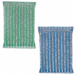 Губка-скрабер для ЭМАЛИ и ТЕФЛОНА, размер 13х8,5х1,5 см, КОМПЛЕКТ 2 штуки, посуда, уборка, LAIMA, 700057