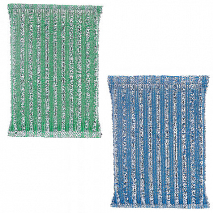 Губка-скрабер для ЭМАЛИ и ТЕФЛОНА, размер 13х8,5х1,5 см, КОМПЛЕКТ 2 штуки, посуда, уборка, LAIMA, 700057