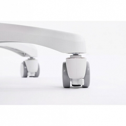 Кресло детское с подставкой для ног BRABIX KIDS "MG-220", сетка/ткань TW, серое, 533315