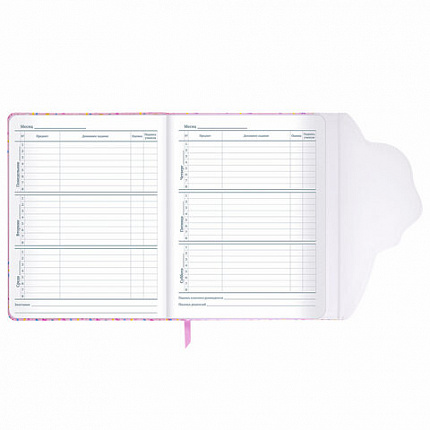 Дневник 1-11 класс 48 л., кожзам (твердая), магнитный клапан, ЮНЛАНДИЯ, "Мороженка", 106184