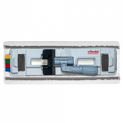 Насадка МОП плоская 40 см, VILEDA PROFESSIONAL "МикроПур УльтраСпид Про", уши (ТИП УВ) микрофибра, белый, 167281