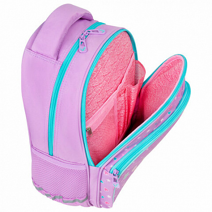 Рюкзак BRAUBERG OPTIMA, 2 отделения, с брелоком, "Funny kittens", 36х27х18 см, 273156