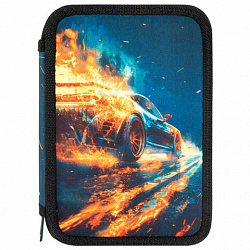 Пенал BRAUBERG, 3 отделения, полиэстер, 21х14 см, "Speed increase", 273539