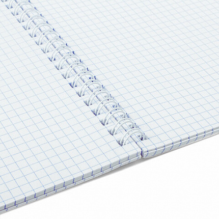 Тетрадь А5, 48 л., BRAUBERG, гребень, клетка, матовая ламинация, "Knowledge" (микс в спайке), 405324