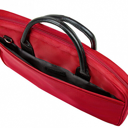 Сумка портфель BRAUBERG DANDY с отделением для ноутбука 15,6", 3 кармана, "Dialog", красная, 30х40х7 см, 240462