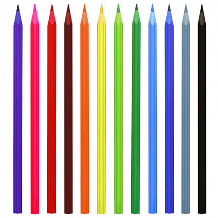 Карандаши цветные FUNSTER (ФАНСТЕР) FUNNY FLOWERS, 12 цветов, фигурный корпус в форме цветочка, 182069