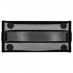 Подставка для бумаг и писем BRAUBERG "Germanium", металлическая, 3 секции, 122х173х83 мм, черная, 231946