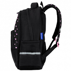 Рюкзак BRAUBERG SOFT, 2 отделения, 3 кармана, "Cool cat", СВЕТЯЩИЙСЯ, 40х31х15 см, 273118