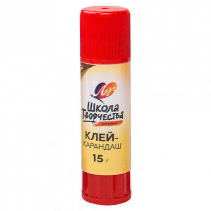 Клей-карандаш ЛУЧ "Школа творчества", 15 г, PVP основа, 29С 1736-08
