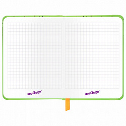 Блокнот с резинкой в клетку 96 л., МАЛЫЙ ФОРМАТ А6, 109х148 мм, твердая обложка, ЮНЛАНДИЯ, "Капибары", 116337