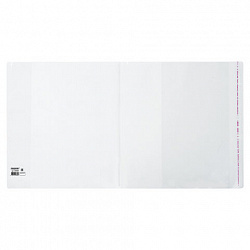 Обложка ПП со штрихкодом для учебников Петерсон, Моро, Гейдмана, КЛЕЙКИЙ КРАЙ, 80 мкм, 265х490 мм, универсал., прозрачная, ПИФАГОР, 229358