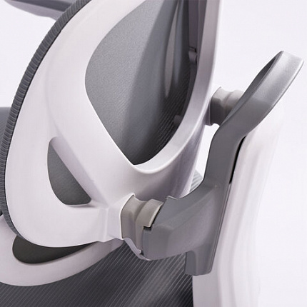 Кресло детское с подставкой для ног BRABIX KIDS "MG-220", сетка/ткань TW, серое, 533315