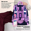 Ранец BRAUBERG PREMIUM, 2 отделения, с брелоком, "Кот с бабочками", СВЕТЯЩИЙСЯ, 38х29х16 см, 273099