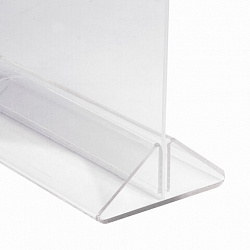 Подставка настольная для рекламных материалов ВЕРТИКАЛЬНАЯ (215х148 мм), формат А5, двусторонняя, STAFF, 291175